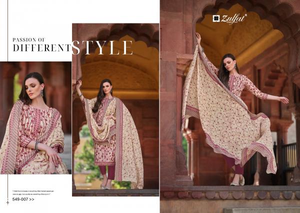 Zulfat Nazrana 549 Exclusive Designer Printed Dress Material Collection